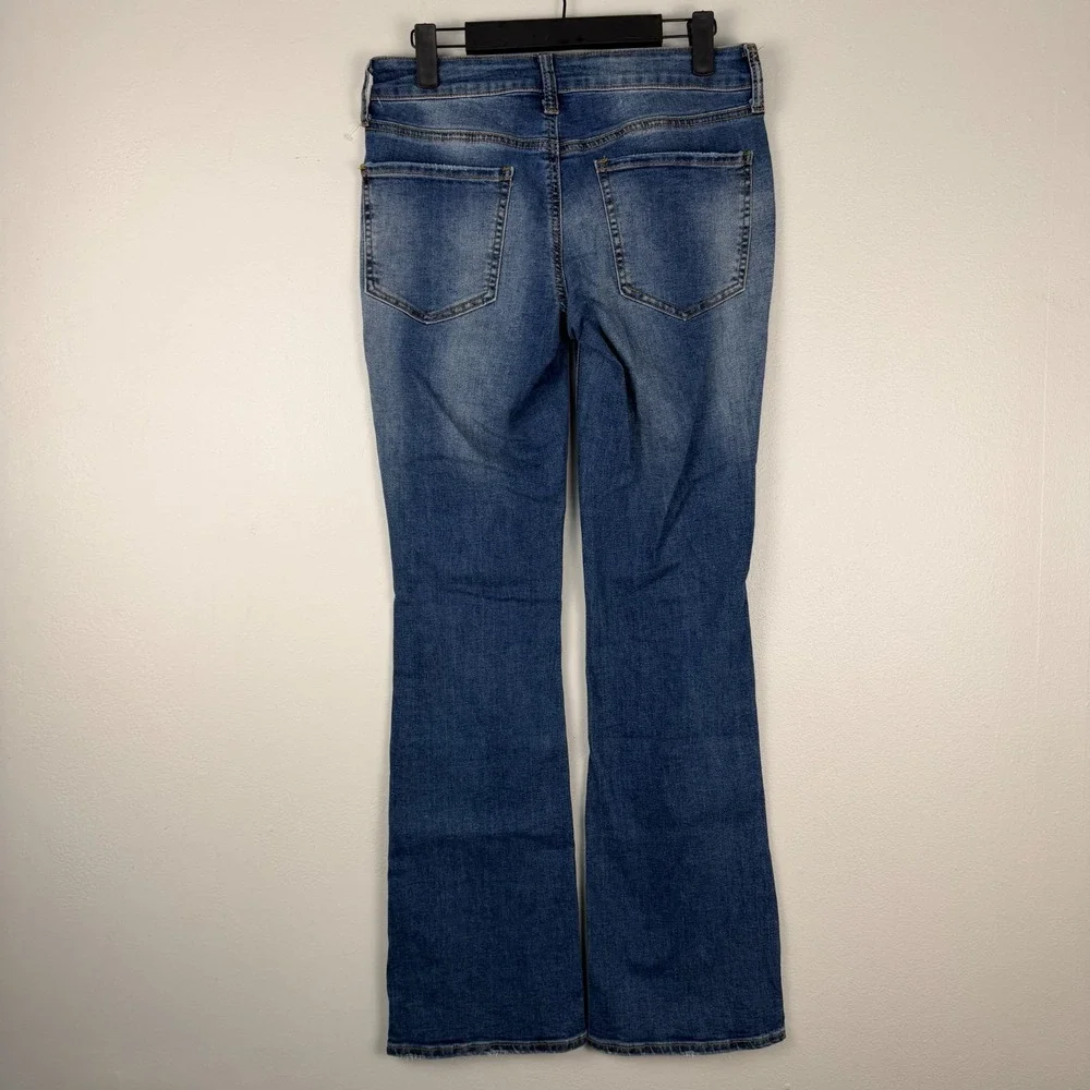 SO Goods For Life Bootcut Jeans Women's 5/27W (28x31)Blue Denim Low-Rise Stretch
